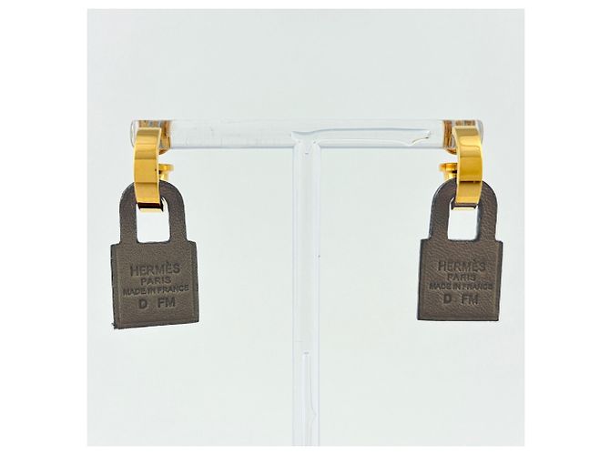 Hermès Pendientes de aro Hermes O'Kelly Gold - vista 4