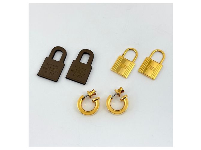 Hermès Pendientes de aro Hermes O'Kelly Gold - vista 5