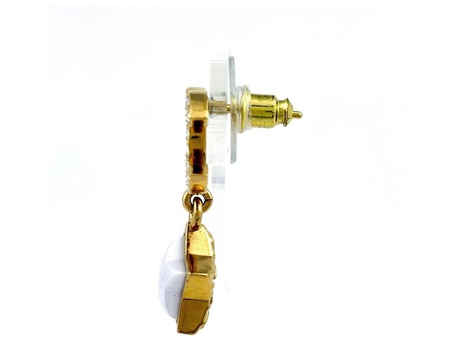 Chanel vergoldete Stecker-Ohrringe - Ansicht 2
