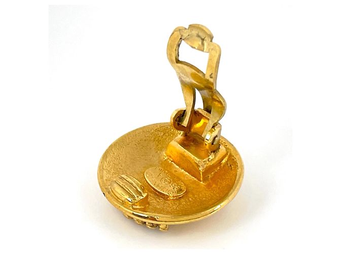 Orecchini a clip Chanel placcati oro - vista 3