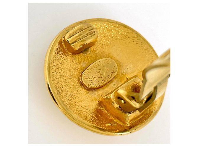 Orecchini a clip Chanel placcati oro - vista 4