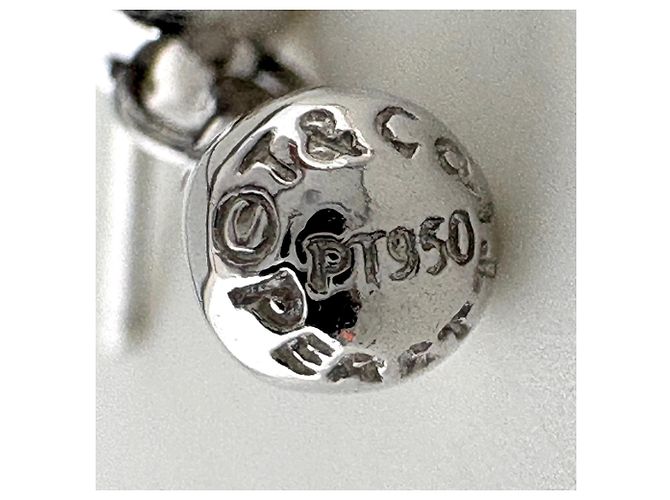 Autre Marque Tiffany & Co. Teardrop Diamant-Platin-Ohrringe - Ansicht 5