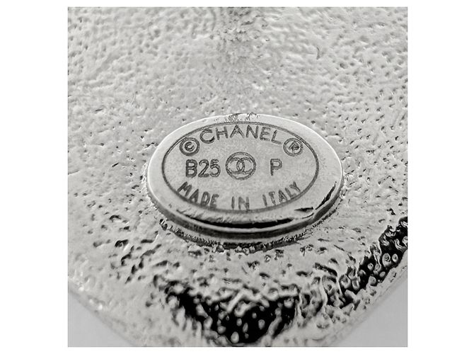 Orecchini a lobo Chanel Blu e Argento - vista 4
