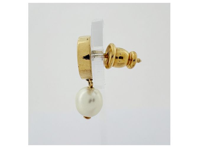 Christian Dior vergoldete Stecker-Ohrringe - Ansicht 2