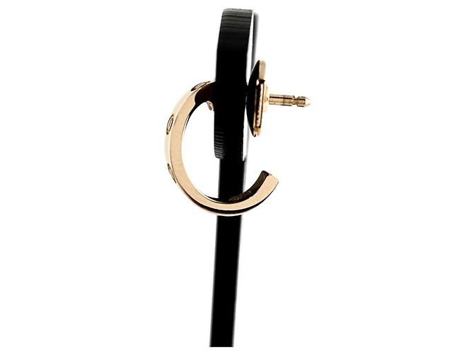 Orecchini a cerchio Mini Love in oro rosa Cartier - vista 2