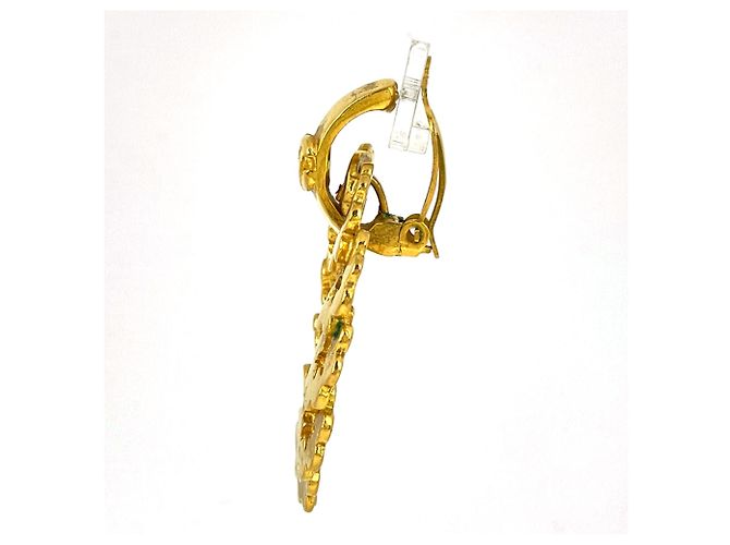 Orecchini a clip Chanel placcati in oro - vista 2
