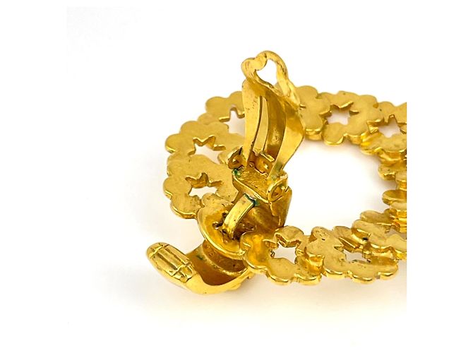 Orecchini a clip Chanel placcati in oro - vista 3