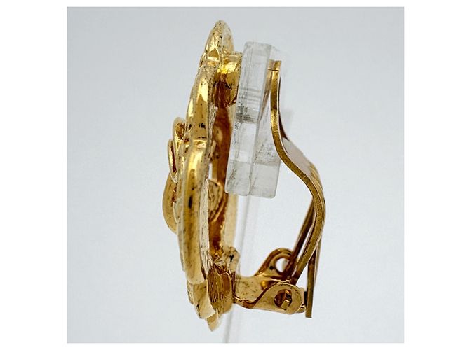 Orecchini a clip Chanel placcati oro - vista 2