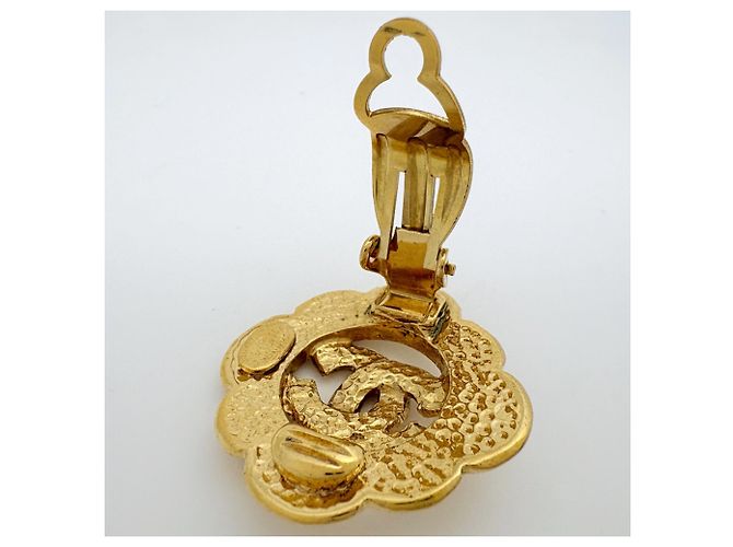 Orecchini a clip Chanel placcati oro - vista 3
