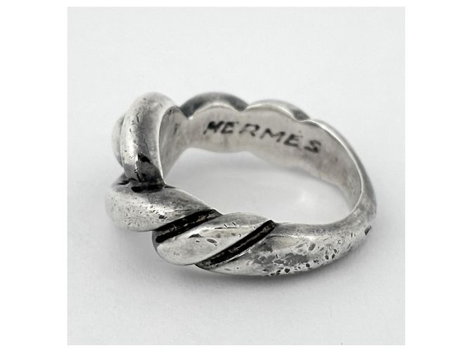Hermès Anillo Hermes Torsade en Plata 925 - vista 3