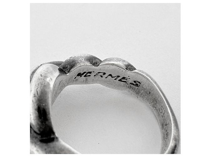 Hermès Anillo Hermes Torsade en Plata 925 - vista 5