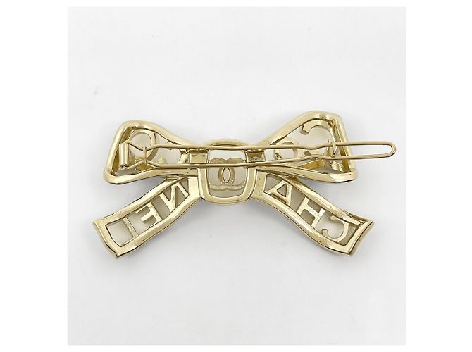 Fermi capelli Chanel CHANEL Coco Mark Ribbon Gold - vista 2