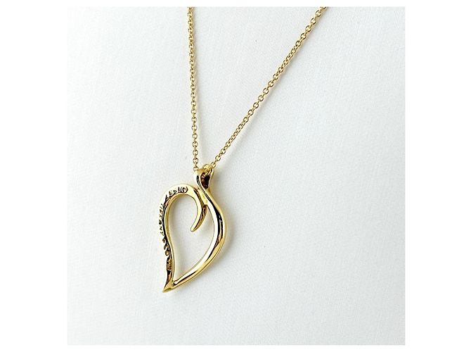 Autre Marque Collana con pendente Leaf in oro giallo Tiffany & Co. - vista 2