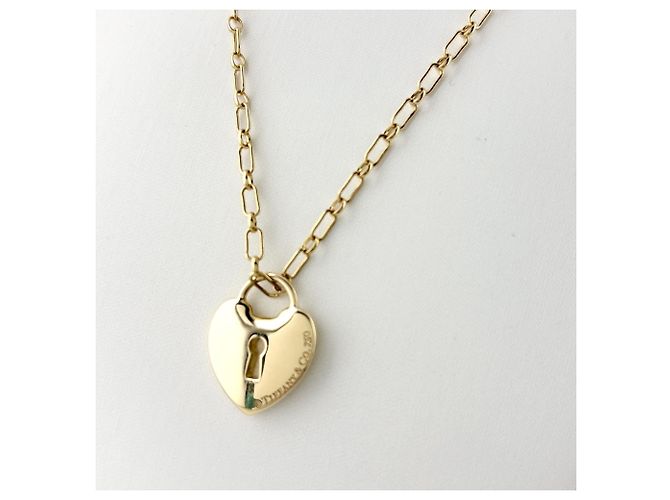 Autre Marque Collar con colgante de llave Heart Lock en oro amarillo Tiffany & Co. - vista 2