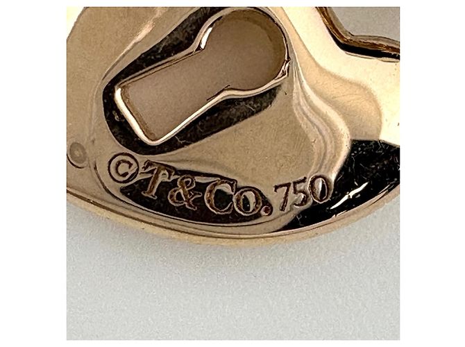 Autre Marque Collana con pendente Tiffany & Co. Mini Lock Heart in oro rosa - vista 3
