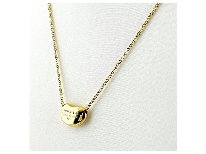 Autre Marque Tiffany & Co. Bean Elsa Peretti Halskette aus Gelbgold - Ansicht 2