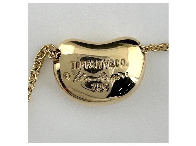 Autre Marque Tiffany & Co. Bean Elsa Peretti Halskette aus Gelbgold - Ansicht 3