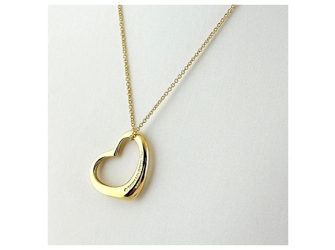 Autre Marque Collana con pendente Tiffany & Co. Open Heart in oro giallo - vista 2
