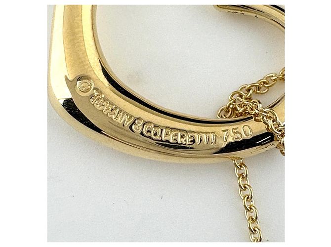 Autre Marque Collana con pendente Tiffany & Co. Open Heart in oro giallo - vista 4
