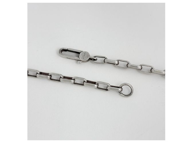 Collar Gucci Silver Interlocking G - vista 3