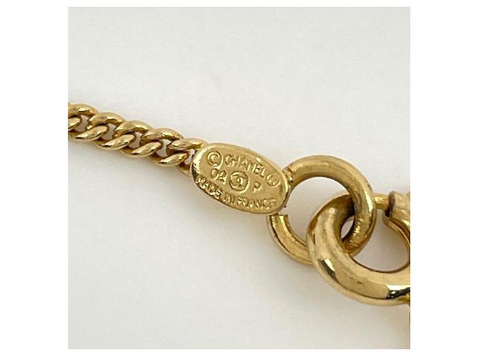 Collana Chanel oro e rosa - vista 4