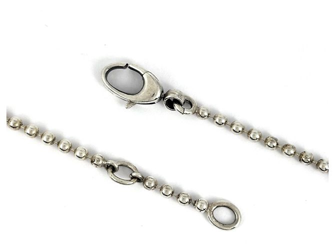 Collar Gucci de plata con diseño de corazón Interlocking G - vista 3