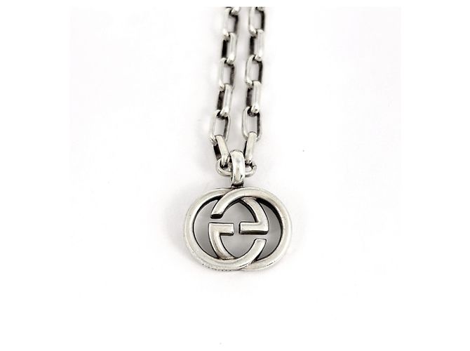 Collar Gucci Interlocking G en Plata 925 - vista 2