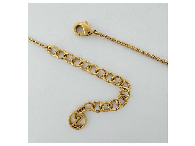 Collar Petit Louis Vuitton GP Rhinestone Gold - vista 3