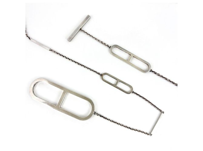 Chaîne d'ancre Hermès Collana Hermes HERMES Ever Chaine d'Ancre Sterling Silver 925 - vista 3