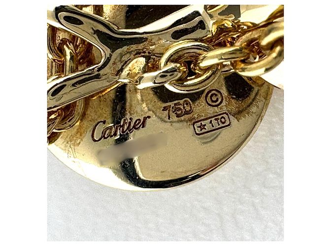 Collana con pendente Cartier Sweet Trinity in oro giallo - vista 4