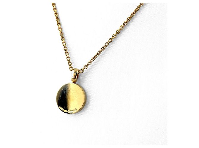 Bulgari Collana con pendente Bvlgari in oro giallo e diamanti pavé - vista 2