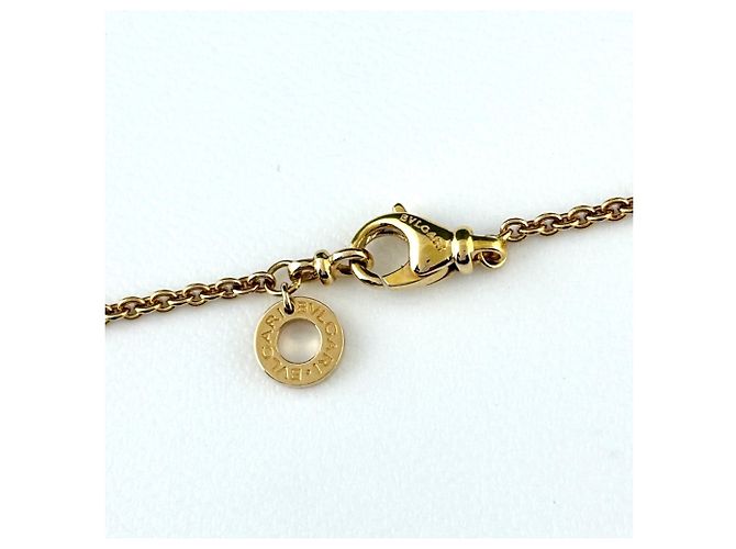 Bulgari Collana con pendente Bvlgari in oro giallo e diamanti pavé - vista 3