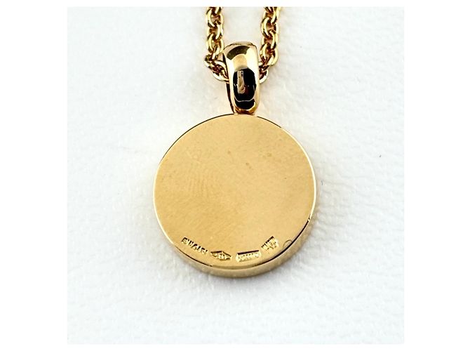 Bulgari Collana con pendente Bvlgari in oro giallo e diamanti pavé - vista 5