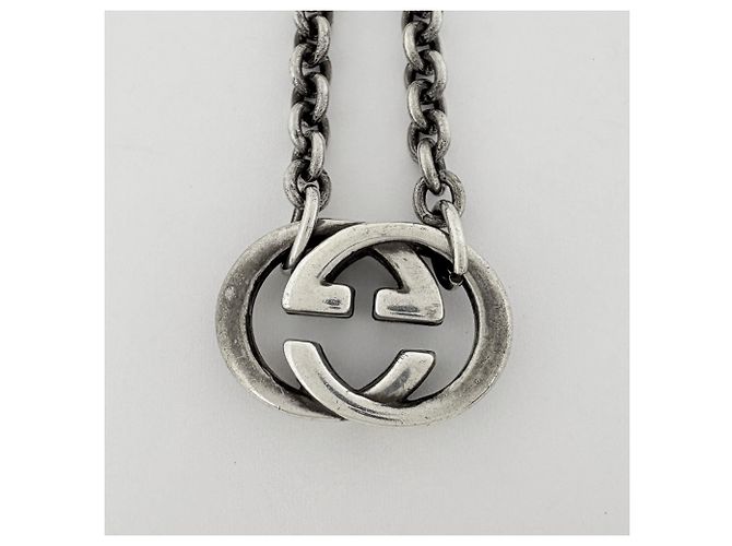 Collana Gucci in Argento 925 con logo GG - vista 2