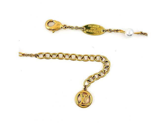 Collar Louis Vuitton Louisa en chapado en oro - vista 3