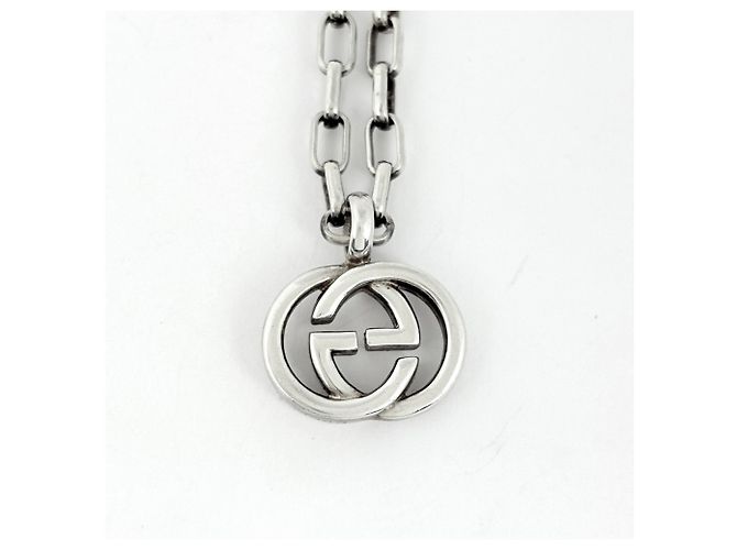 Collar Gucci Interlocking G Plata - vista 2