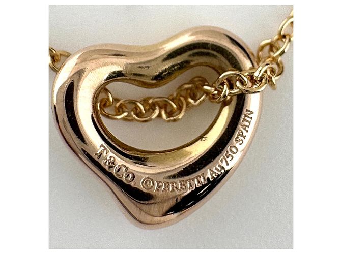 Autre Marque Tiffany & Co. Open Heart Mini Anhänger Halskette - Ansicht 3