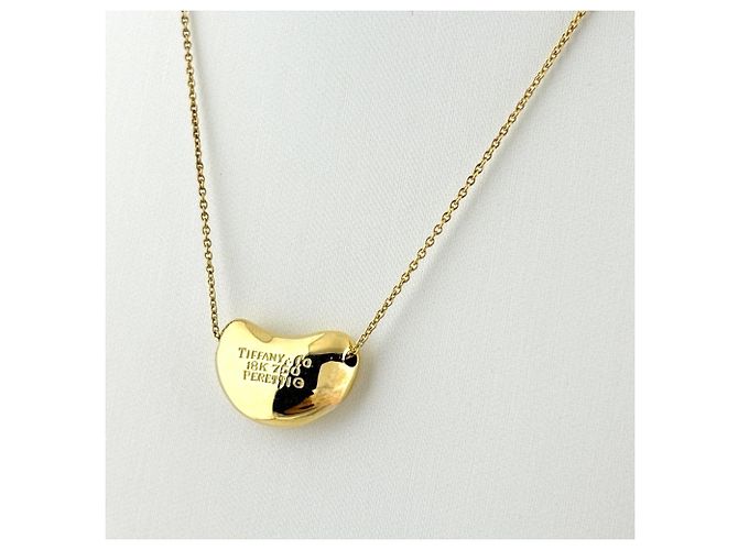 Autre Marque Collana con pendente Tiffany & Co. Bean in oro giallo - vista 2