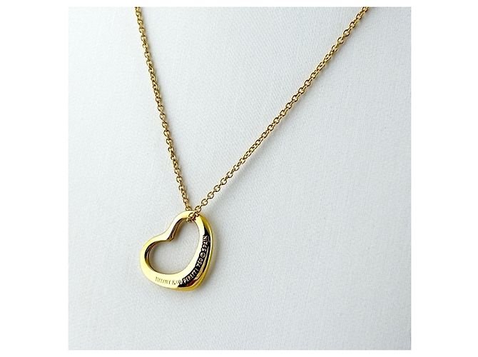 Autre Marque Collana con pendente Tiffany & Co. Open Heart in oro giallo - vista 2