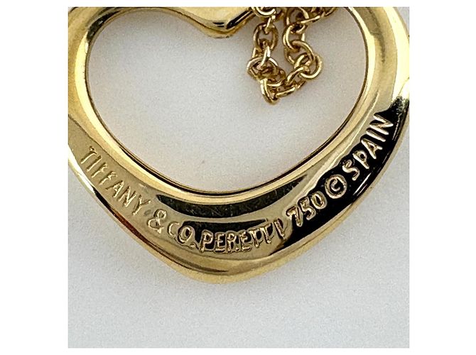 Autre Marque Collana con pendente Tiffany & Co. Open Heart in oro giallo - vista 3