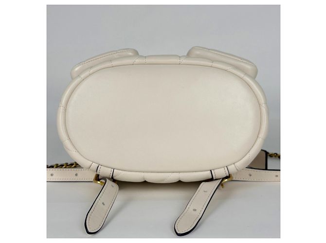 Mochila Coach Tabby de piel Chalk - vista 3