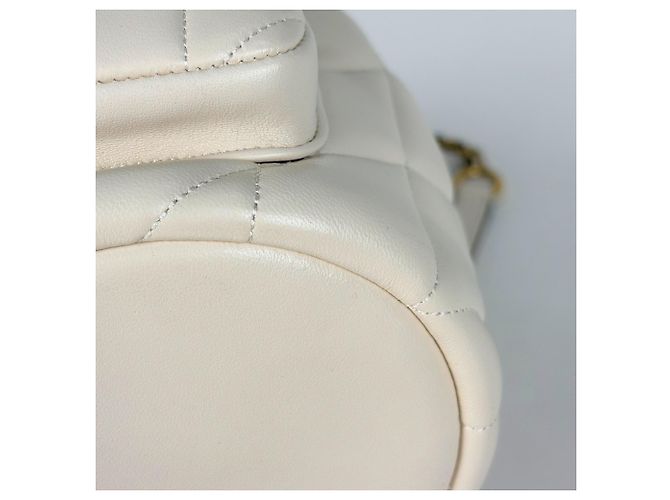 Mochila Coach Tabby de piel Chalk - vista 4