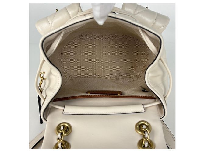 Mochila Coach Tabby de piel Chalk - vista 6