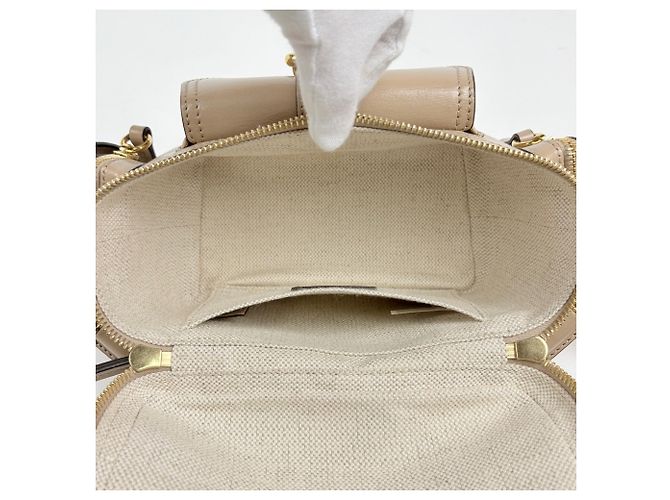 Chloé Handtasche aus beigem Leder - Ansicht 9