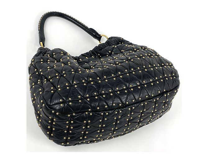 Borsa a tracolla Miu Miu in pelle nera - vista 2