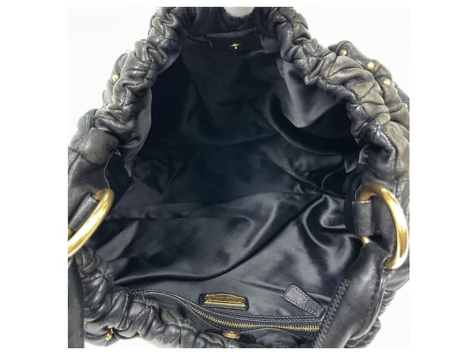 Borsa a tracolla Miu Miu in pelle nera - vista 6
