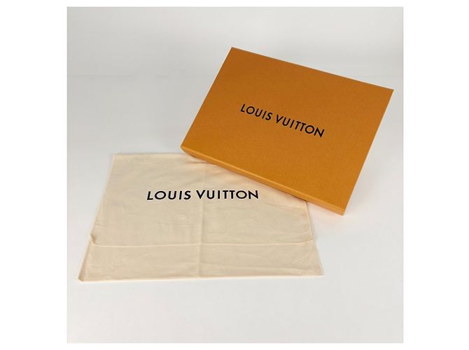 Stola in cotone blu e bianca Louis Vuitton - vista 7