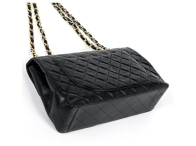 Borsa a tracolla Chanel in pelle nera - vista 2