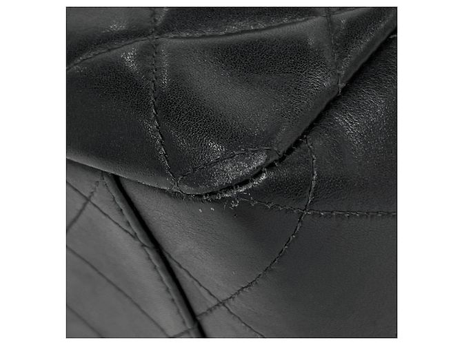 Borsa a tracolla Chanel in pelle nera - vista 3