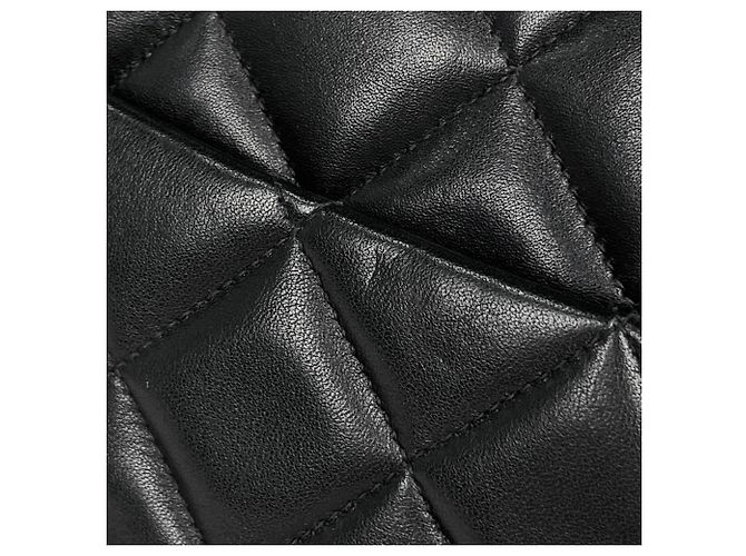Borsa a tracolla Chanel in pelle nera - vista 4